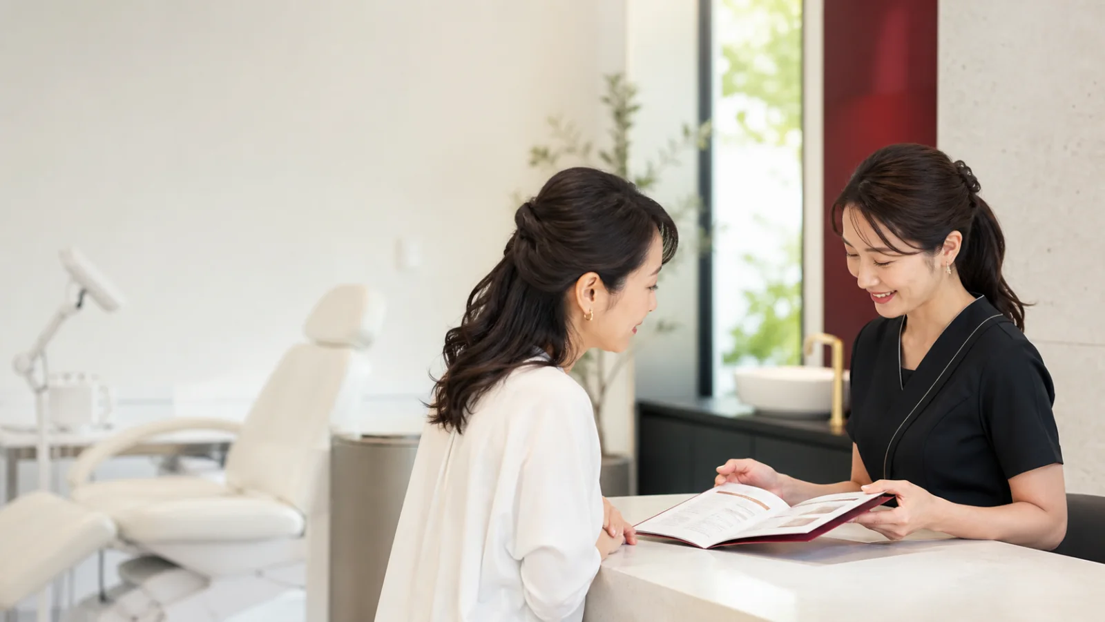既存のお客様へホワイトニングを提案するには|追加メニューを自然に案内する設計のイメージ